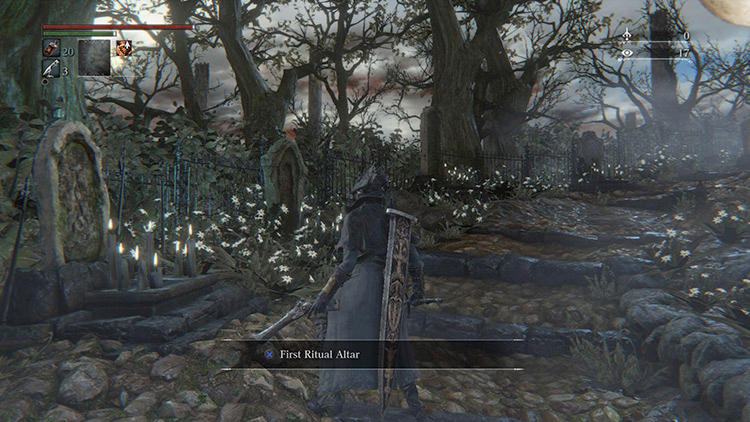 The gravestones in the Hunter’s Dream that act as Chalice Dungeon altars / Bloodborne