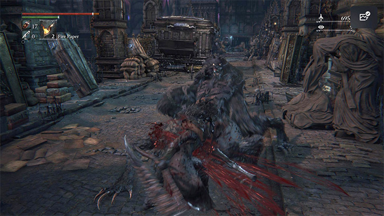 Saw weapons will make quick work of the Werewolves found across Central Yharnam / Bloodborne