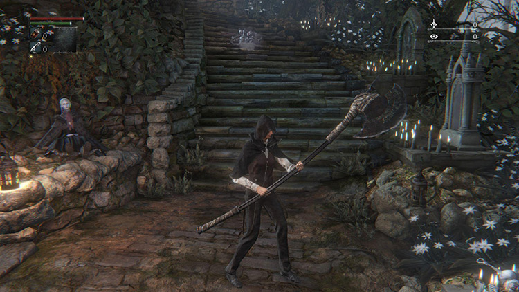 The Hunter Axe in its greataxe form / Bloodborne
