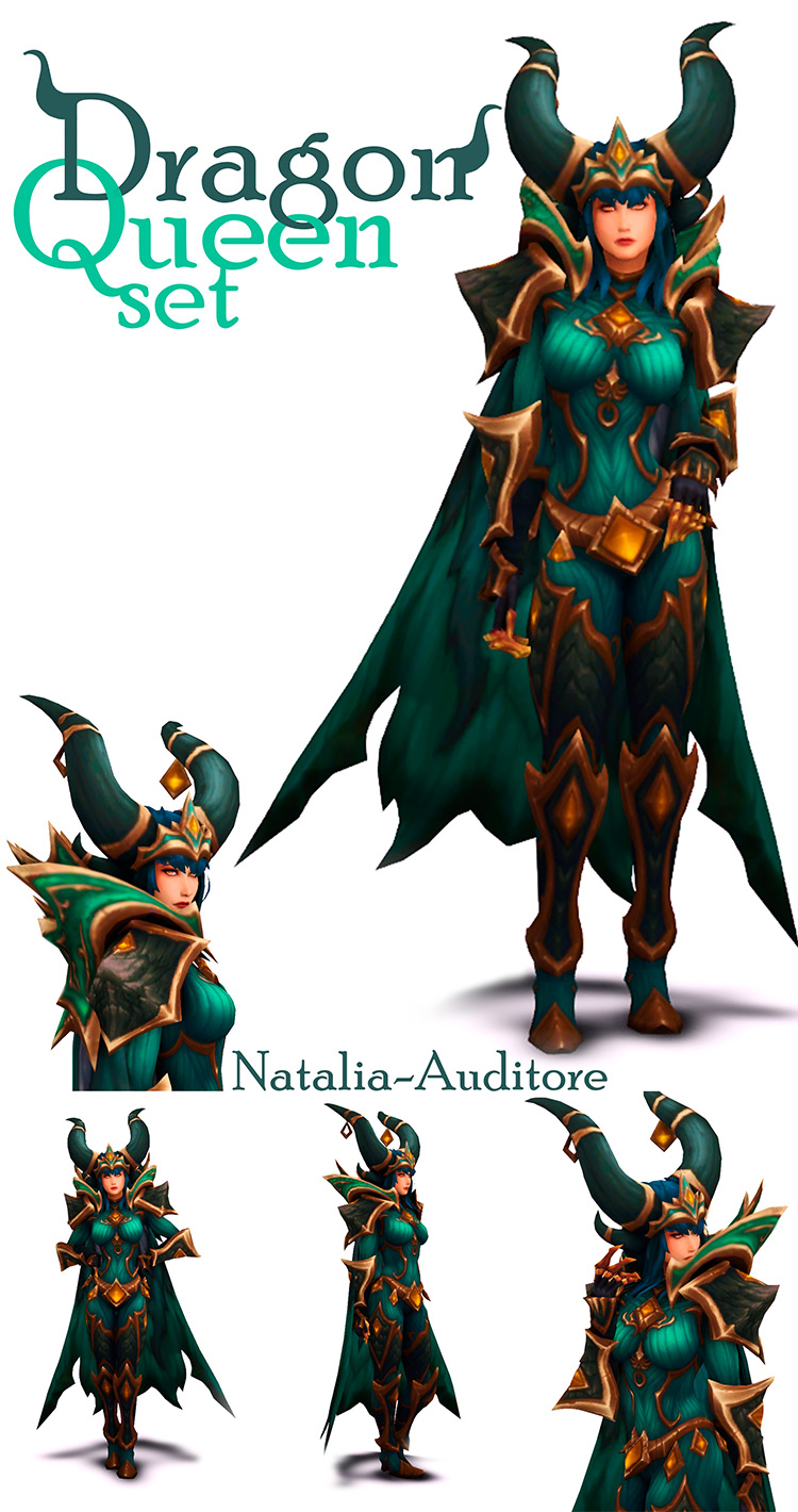 Dragon Queen Armor Set CC / Sims 4