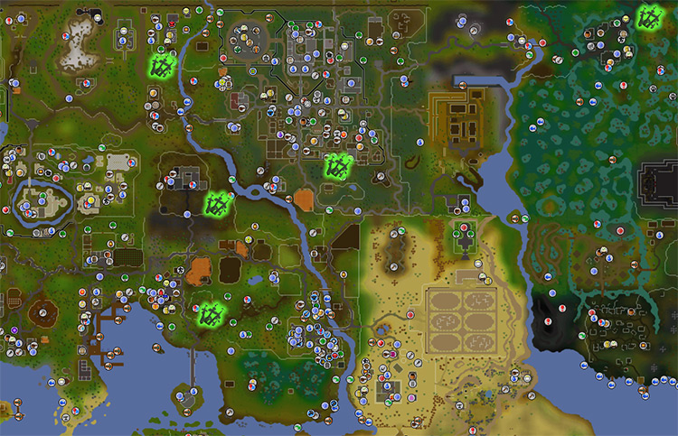 Nettle Locations in Gielinor’s Mainland / OSRS