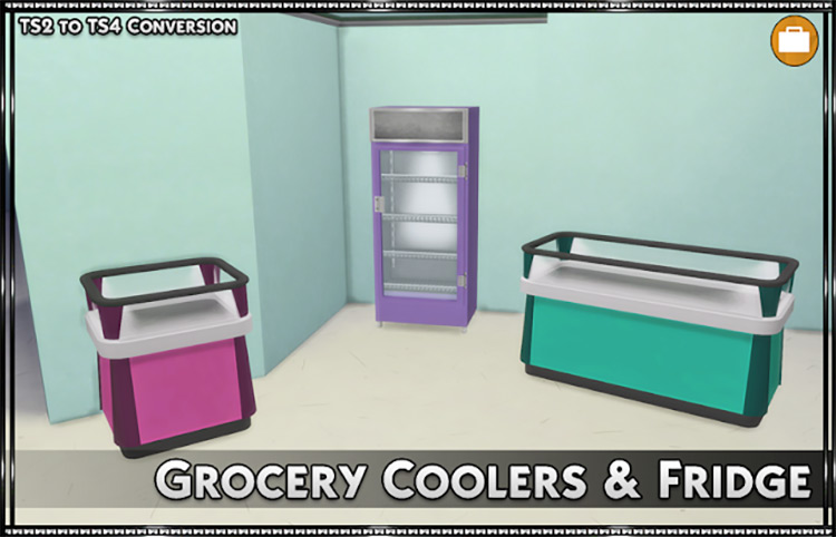 Grocery Fridge / Sims 4 CC