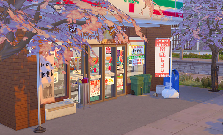 Seven Eleven Convenience Store / Sims 4 Lot