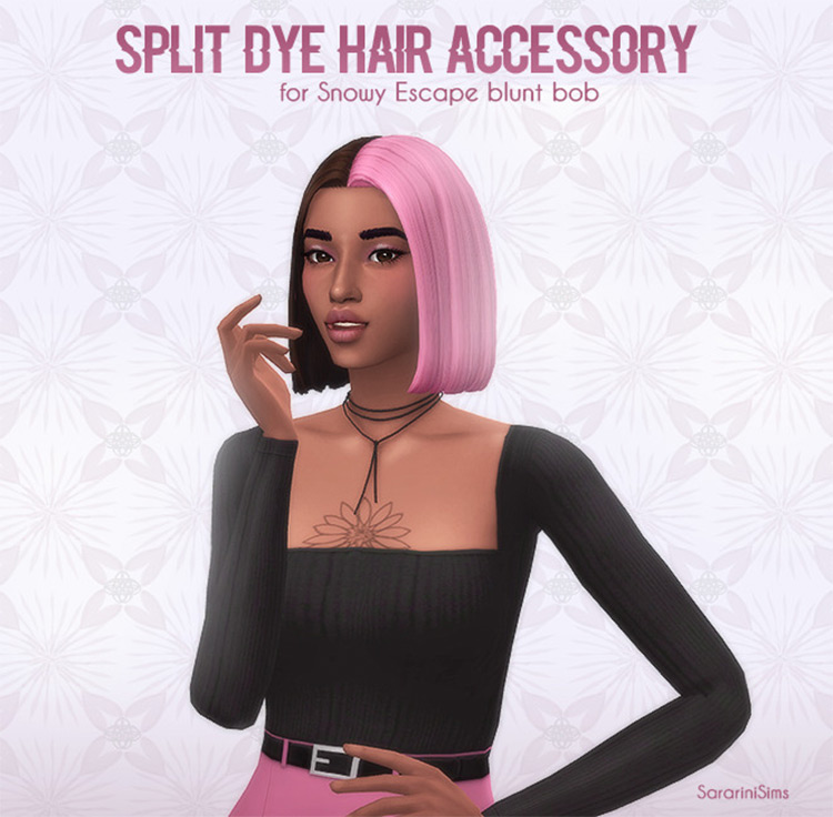 Sims 4 Split Dye Hair CC  Male   Female    FandomSpot - 54