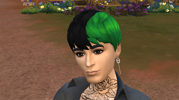 Sims 4 Split Dye Hair CC  Male   Female    FandomSpot - 92