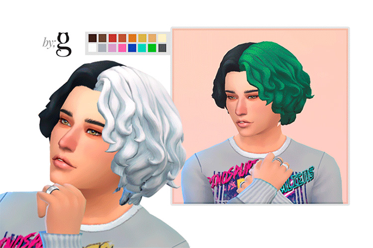 Sims 4 Split Dye Hair Cc Male - Infoupdate.org