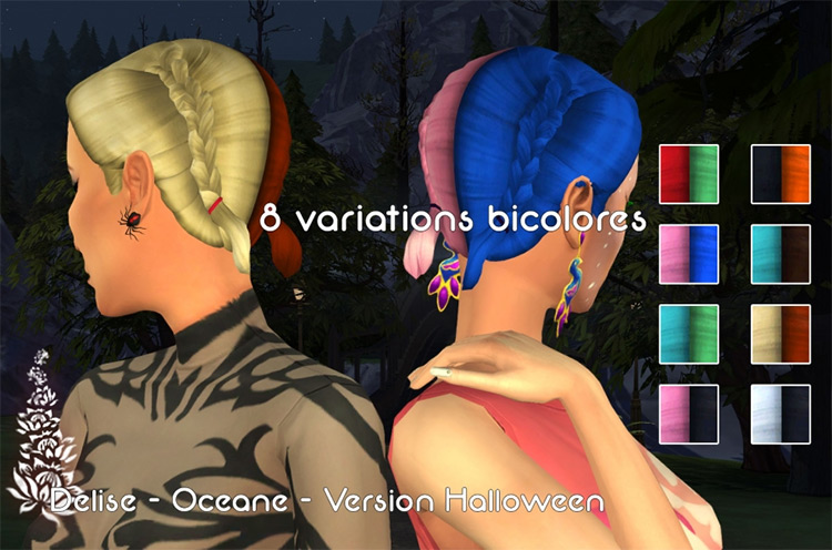Oceane Hair / Sims 4 CC