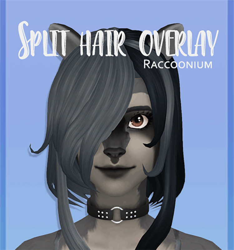 Split Hair Overlay / Sims 4 CC