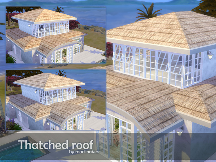 Thatched Roof / Sims 4 CC