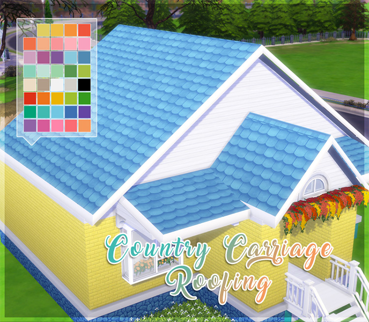 Country Carriage Roofing Recolor / Sims 4 CC
