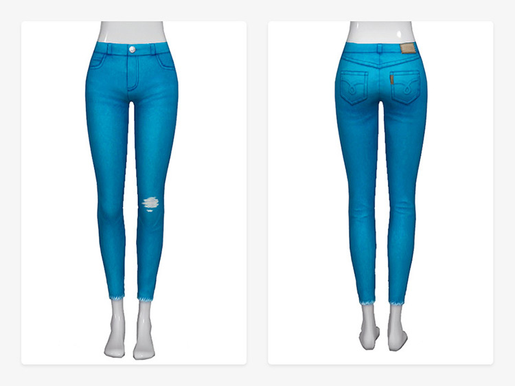 Bambu Ripped Jeans for Sims 4