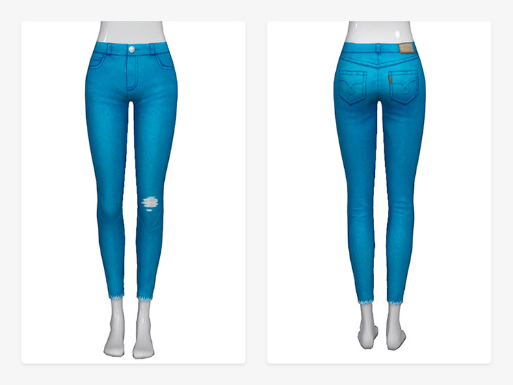 Maxis Match Ripped Jeans CC for The Sims 4  All Free    FandomSpot - 9