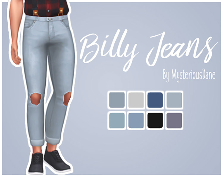 Maxis Match Ripped Jeans CC for The Sims 4  All Free    FandomSpot - 13