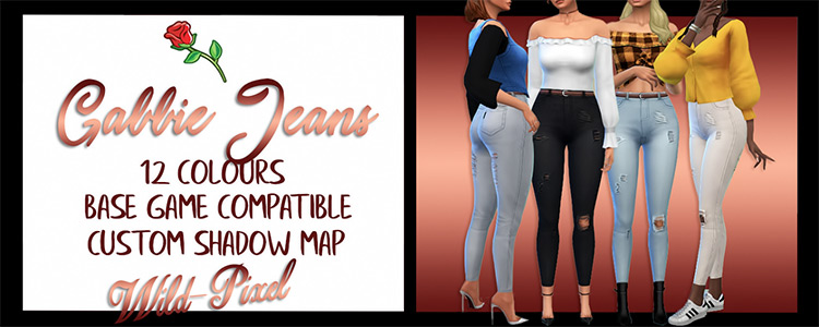 Maxis Match Ripped Jeans CC for The Sims 4  All Free    FandomSpot - 42