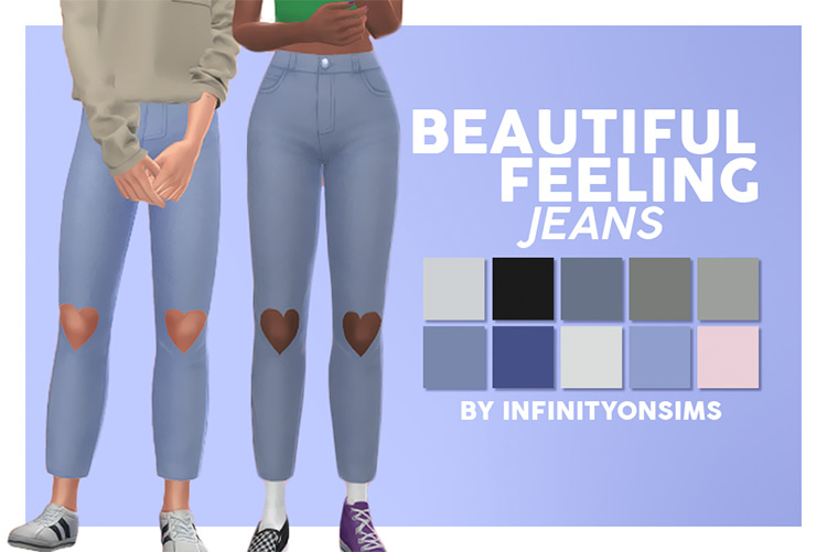 Beautiful Feeling Jeans for Sims 4
