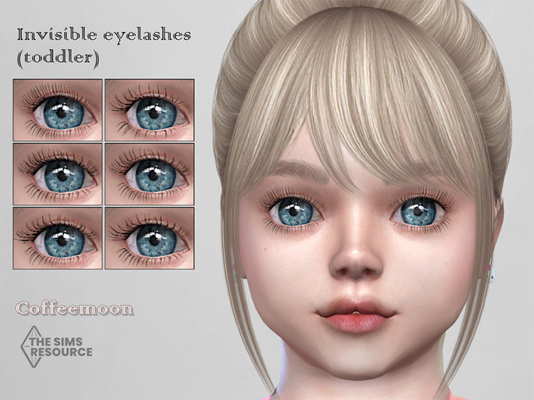 Invisible Eyelashes (Toddler) by coffeemoon TS4 CC