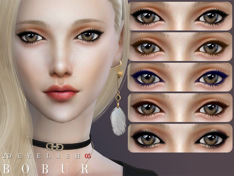 Bobur 2D Eyelash #05 by Bobur3 TS4 CC