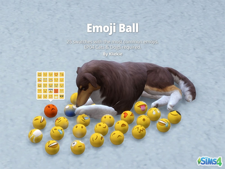 Emoji Ball by Kliekie Sims 4 CC