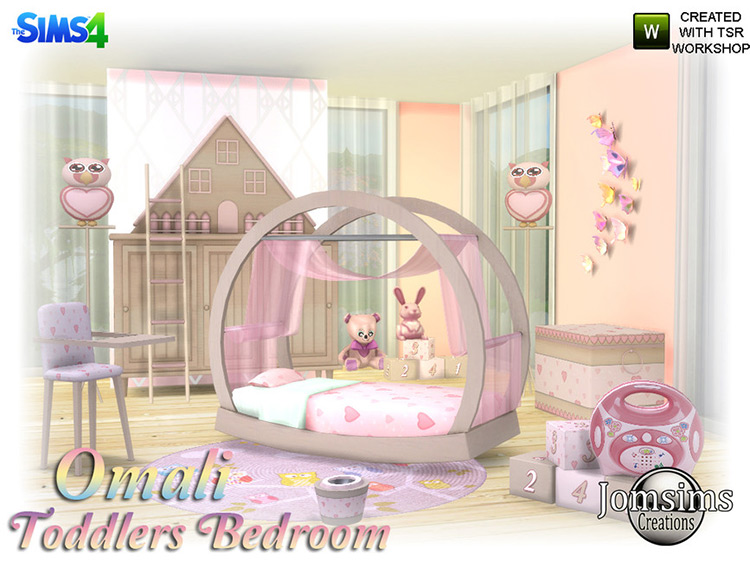 Omali Toddlers Bedroom / Sims 4 CC