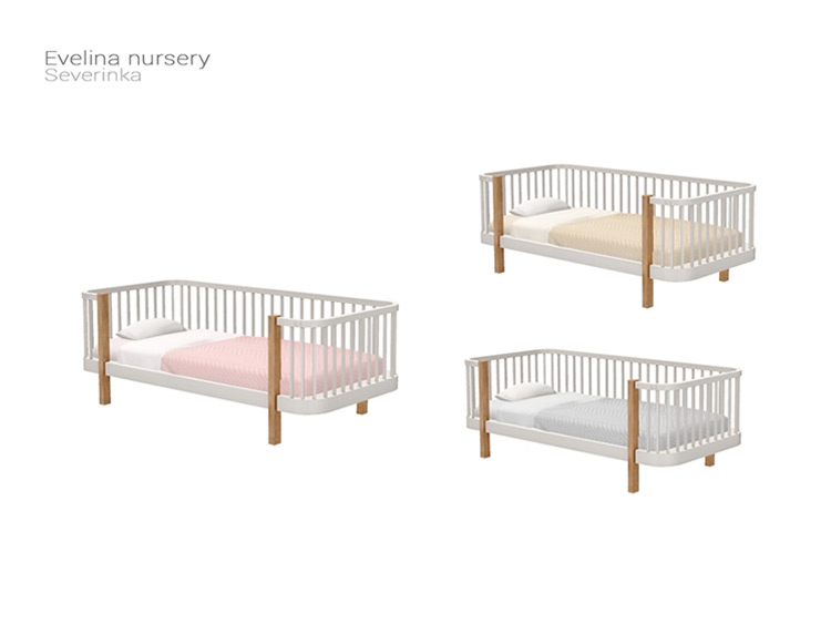 Evelina Nursery Toddler Bed / Sims 4 CC