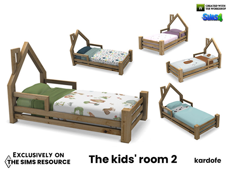 The Kids’ Room: Infant bed / Sims 4 CC