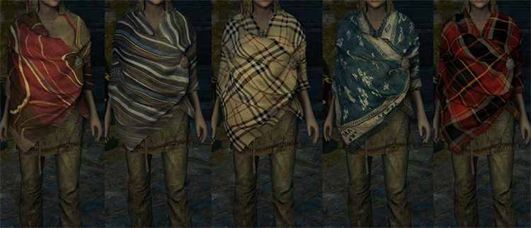 Blanket Scarf mod for Skyrim