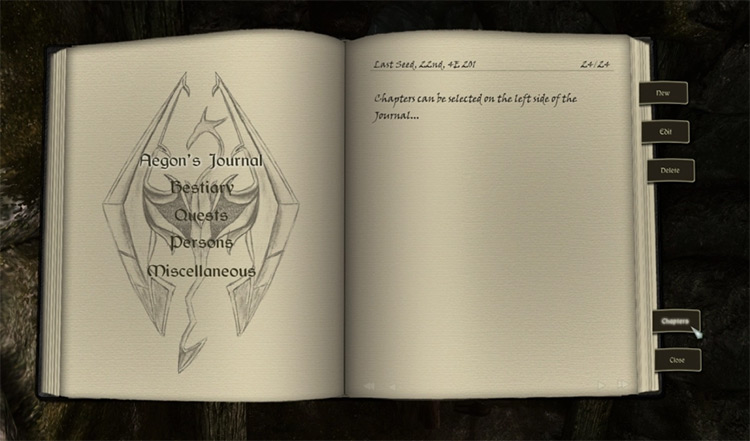 Take Notes – Journal of the Dragonborn mod for Skyrim