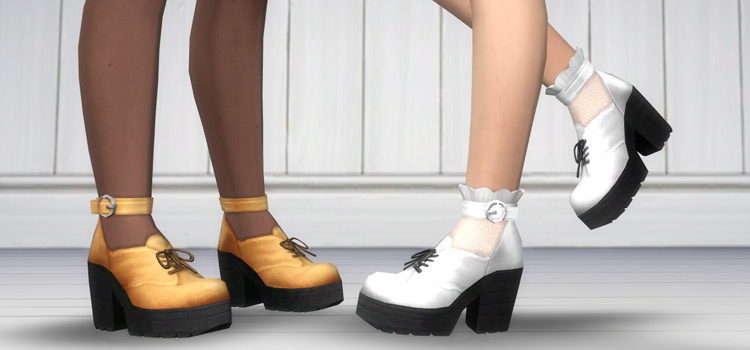 Crush Ankle Strap Boots (TS4 CC)
