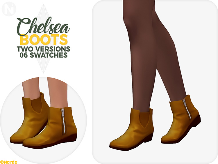 Chelsea Ankle Boots for Sims 4