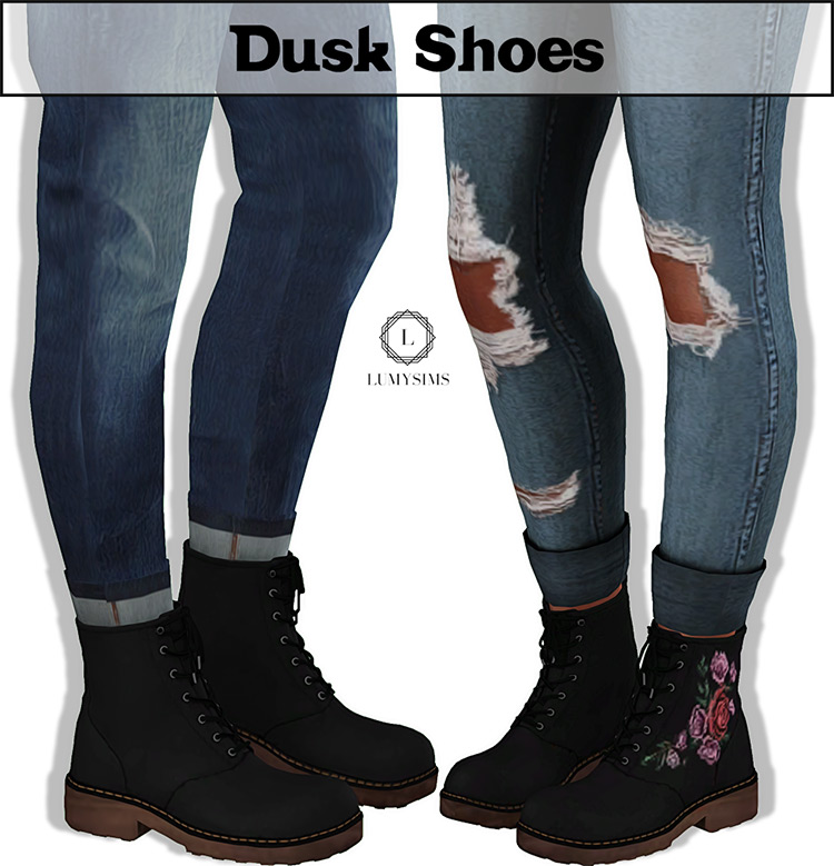 Dusk Boots Sims 4 CC