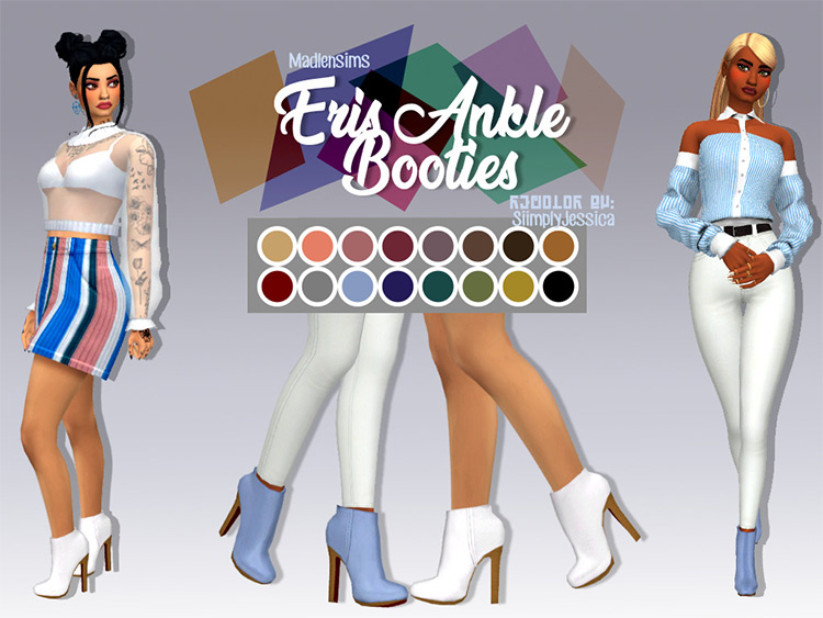 Eris Ankle Booties Sims 4 CC