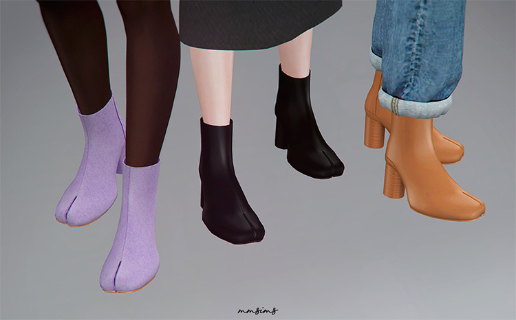 Tabi Ankle Boots for Sims 4