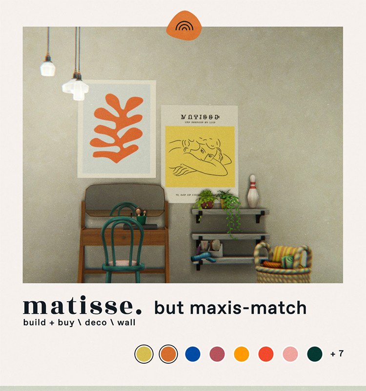 Matisse But Maxis-Match / Sims 4 CC