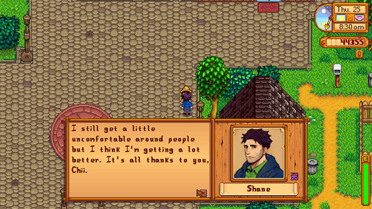 New Dialogue for Shane Stardew Valley mod