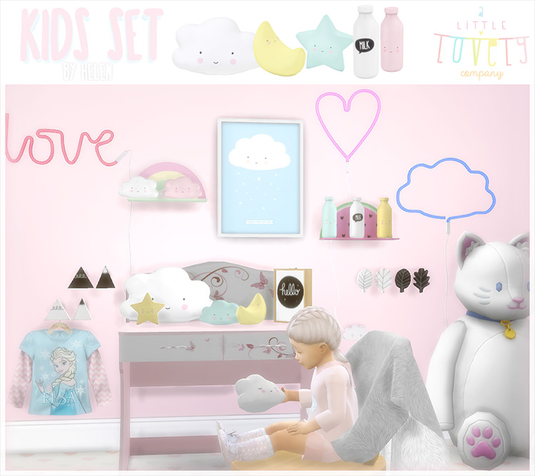 Kids Set: A Little Lovely Company by helen-sims / Sims 4 CC