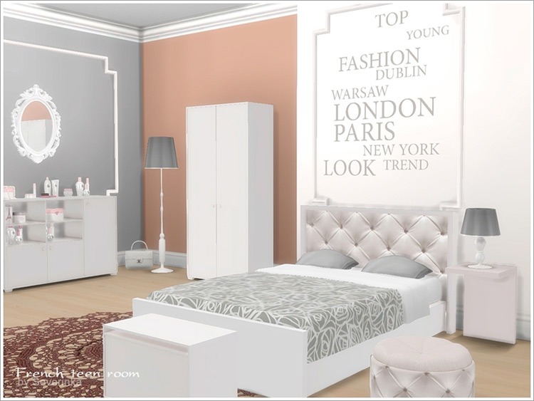 French Teen Room Furniture by Severinka_ / TS4 CC