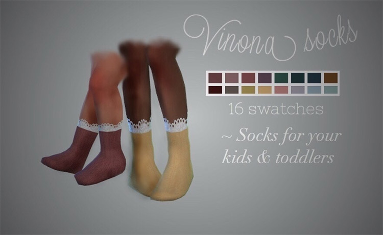 Vinona Socks by vintage-simmer Sims 4 CC