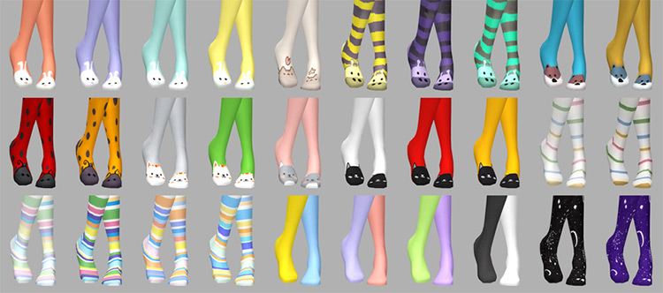 Sugar Socks for Kids and Toddlers by Saurus Sims 4 CC