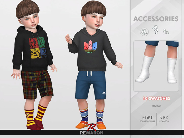 ReMaron_T_Socks01 by remaron Sims 4 CC