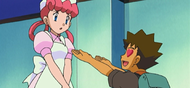 Brock & Nurse Joy in the Pokémon Anime