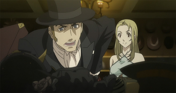 Isaac Dian and Miria Harvent Baccano! anime screenshot