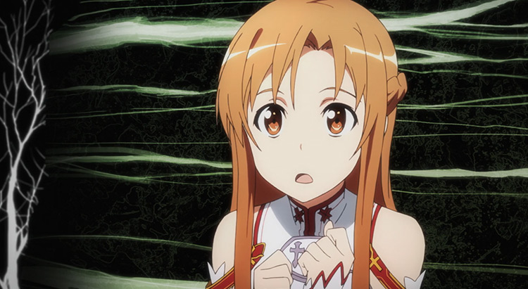 Asuna Yuuki Sword Art Online anime screenshot