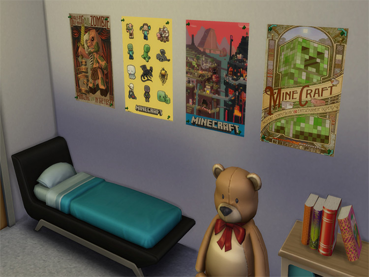 Minecraft Posters Set / Sims 4 CC