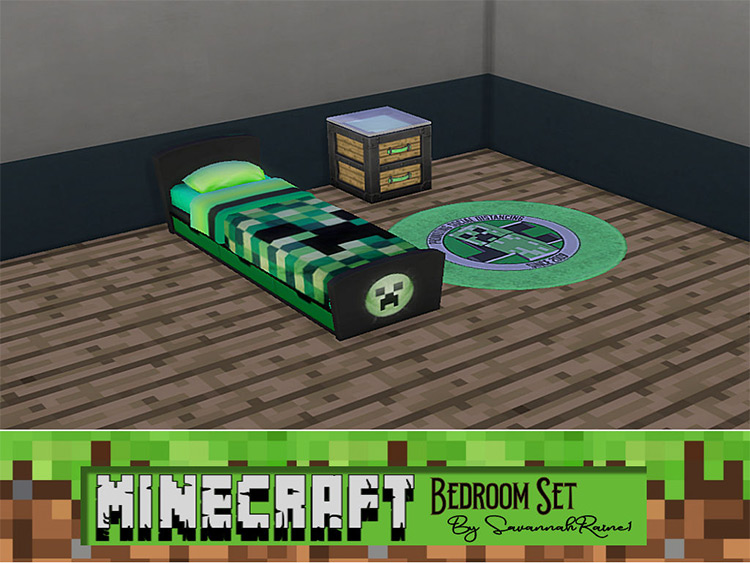 Minecraft Bedroom Set / TS4 CC