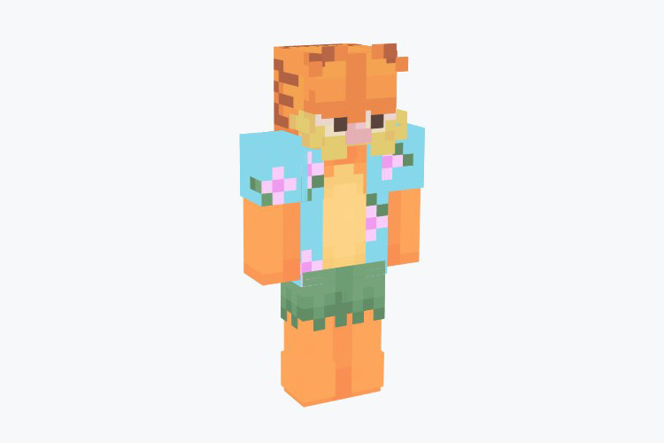 Sun’s Out, Garfield’s Out Skin For Minecraft