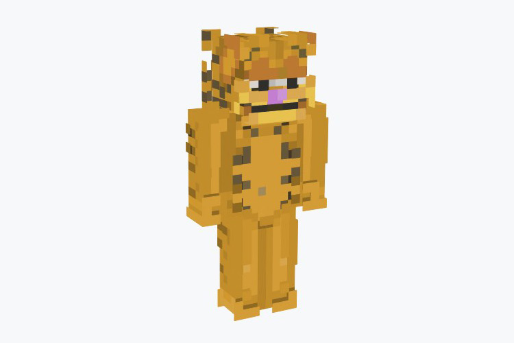 Creepy Realism Garfield Skin For Minecraft