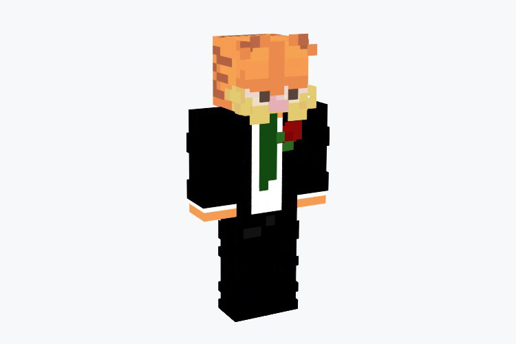 Bachelor Garfield Minecraft Skin