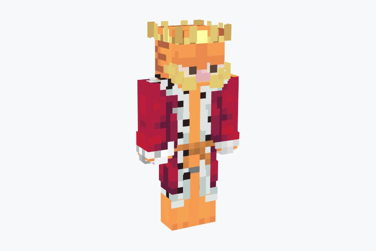Royal Garfield Skin For Minecraft