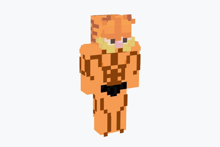 Muscular Garfield Skin For Minecraft