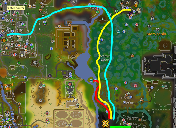 Haunted Mine Location and Routes / OSRS
